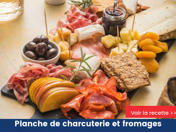 Planche de charcuterie et fromages pour un apéro maison
